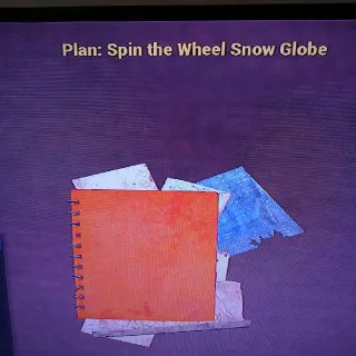 Spin The Wheel Snow Glob