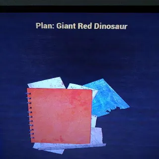 Giant Red Dinosaur