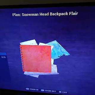 Snowman Head BP Flair