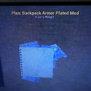 Armor Plated Backpack Mo