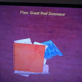 Giant Red Dinosaur