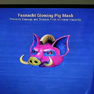 Fasnacht Glowing Pig Mask