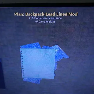 Lead Lined Backpack Mod