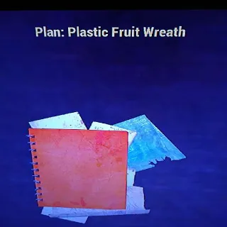 5 Plastic Fruit Wreath P