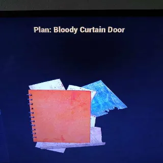 Bloody Curtain Door