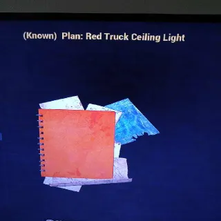 Red Truck Ceiling Light