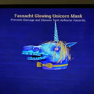 Fasnacht Glowing Unicorn Mask
