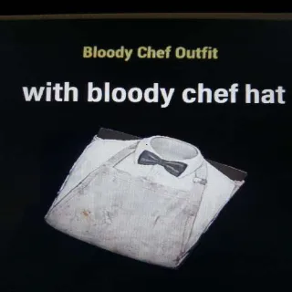 Bloody Chef Outfit W Hat