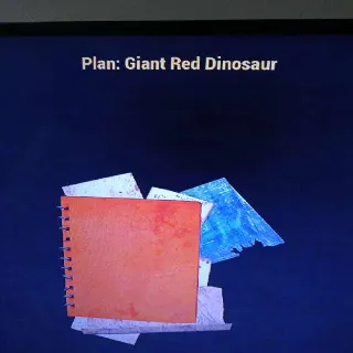 Giant Red Dinosaur