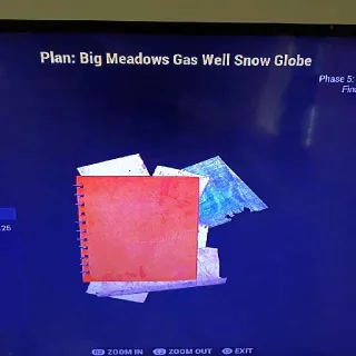 Big Meadows Gas Well Snow Globe