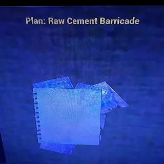 10 Raw Cement Barricade