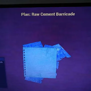 Raw Cement Barricade