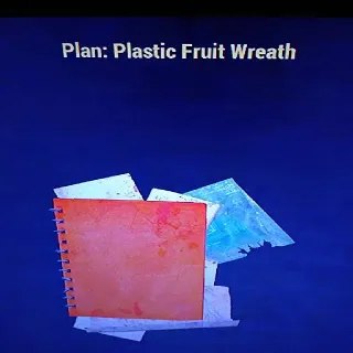 10 Plastic Fruit Wreath