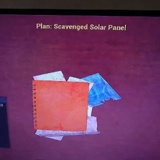 Scavenged Solar Panel