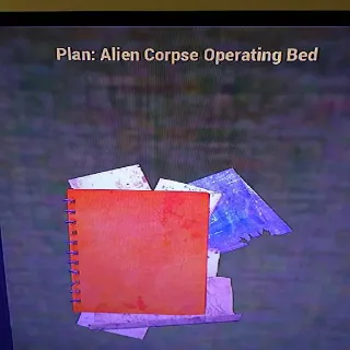 Alien Corpse Operating Bed