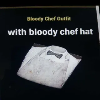 Bloody Chef Outfit W Hat