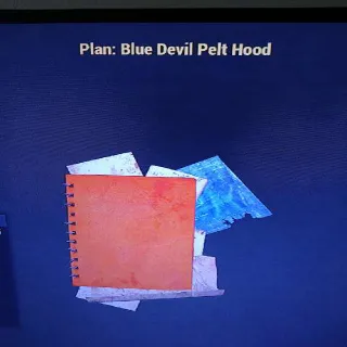 Blue Devil Pelt Hood