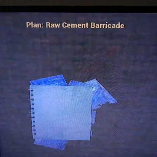 Raw Cement Barricade