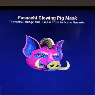 Fasnacht Glowing Pig Mask