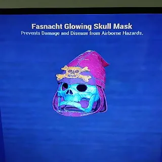 Fasnacht Glowing Skull Mask