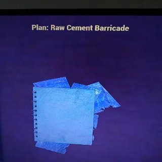 Raw Cement Barricade