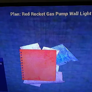 10 RR Gas Pump Wall Ligh