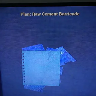 Raw Cement Barricade