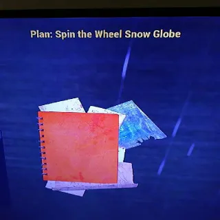 Spin The Wheel Snow Glob