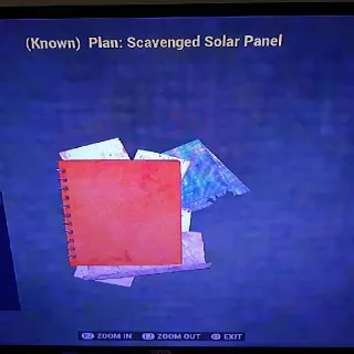 Scavenged Solar Panel