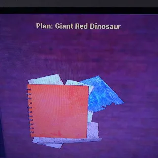 Giant Red Dinosaur