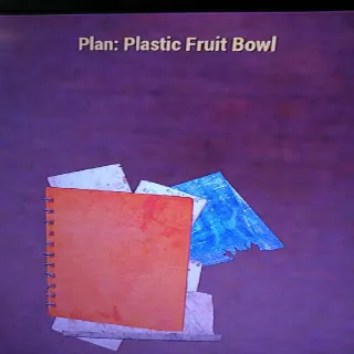 Plastic Fruit Bowl