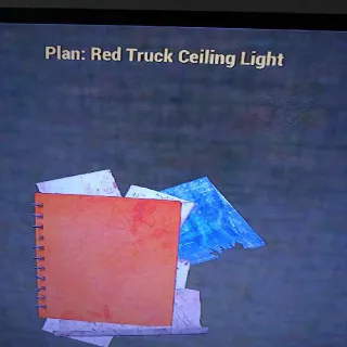 Red Truck Ceiling Light