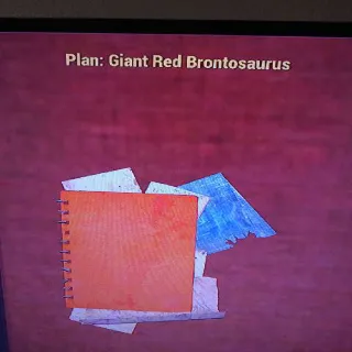 Giant Red Brontosaurus