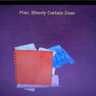 Bloody Curtain Door