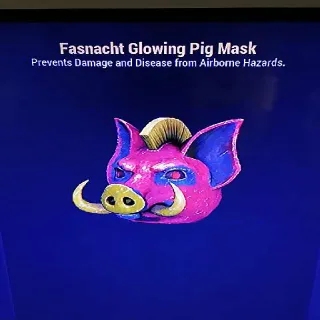 Fasnacht Glowing Pig Mask