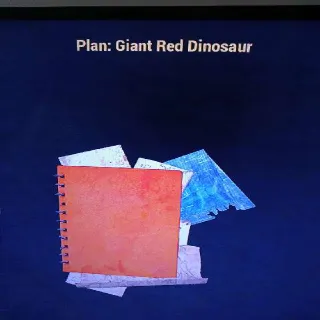 Giant Red Dinosaur