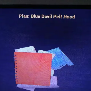 Blue Devil Pelt Hood