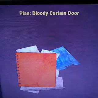 Bloody Curtain Door