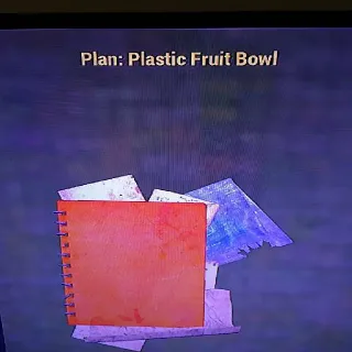 Plastic Fruit Bowl