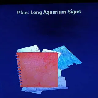 Long Aquarium Signs