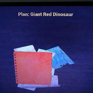 Giant Red Dinosaur