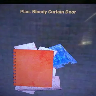 Bloody Curtain Door