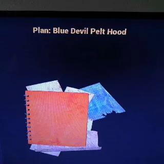 Blue Devil Pelt Hood