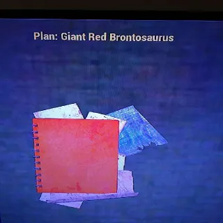 Giant Red Brontosaurus
