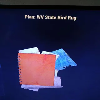 WV State Bird Rug