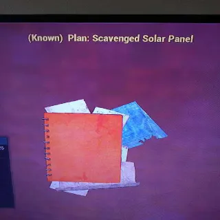 Scavenged Solar Panel