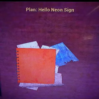 Hello Neon Sign