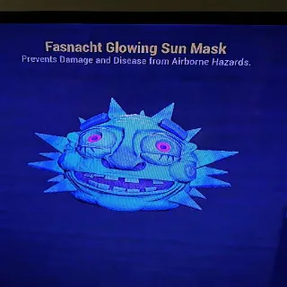 Fasnacht Glowing Sun Mask