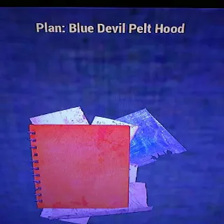 Blue Devil Pelt Hood