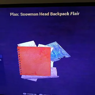 Snowman Head BP Flair